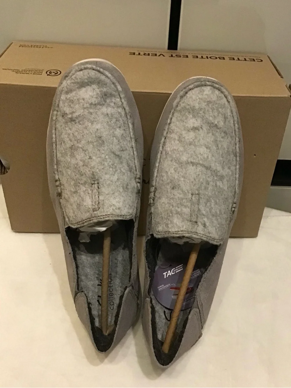 Clarks Gorwin Step Men's Grey Suede Loafers in grey suede, featuring a slip on